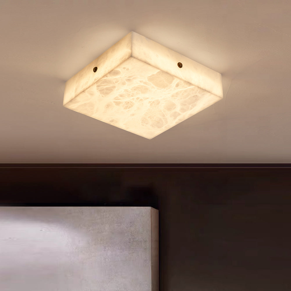 Rauduvys moderne minimalistische plafondlamp van albast