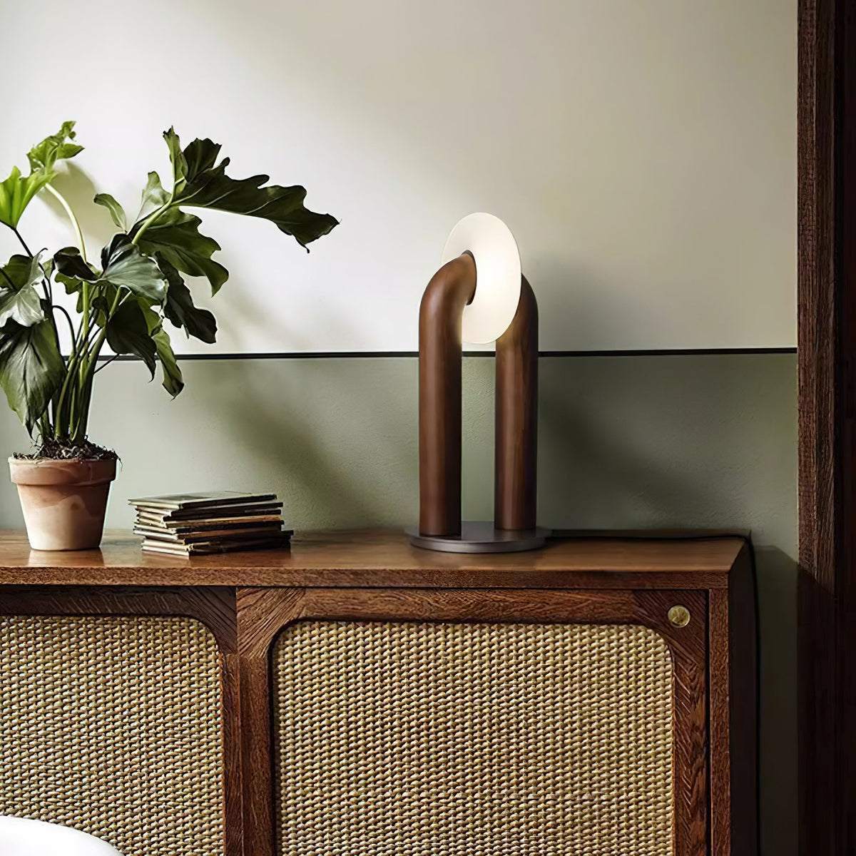 Raelix Vintage Houten tafellamp