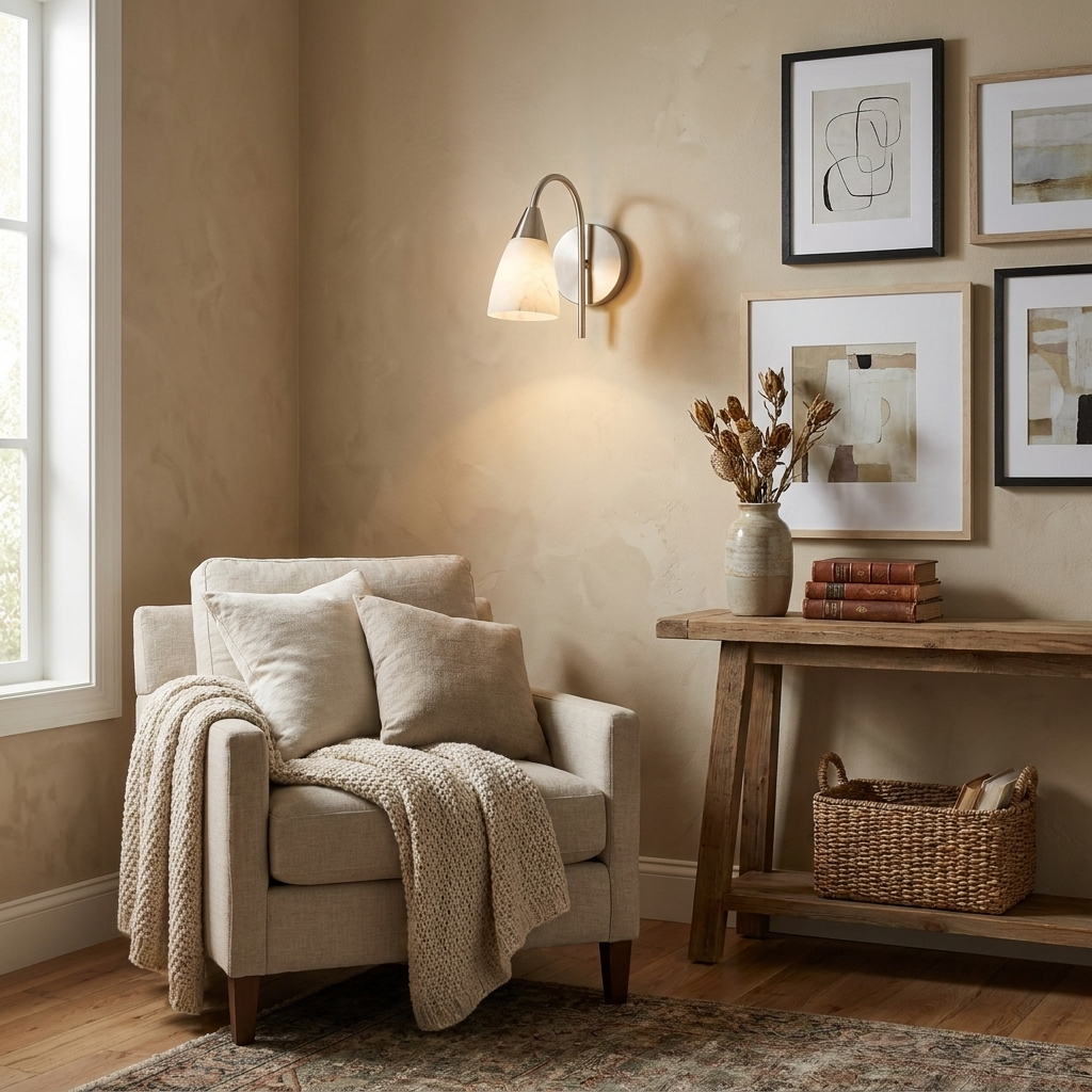 Tormleigh albast wandlamp