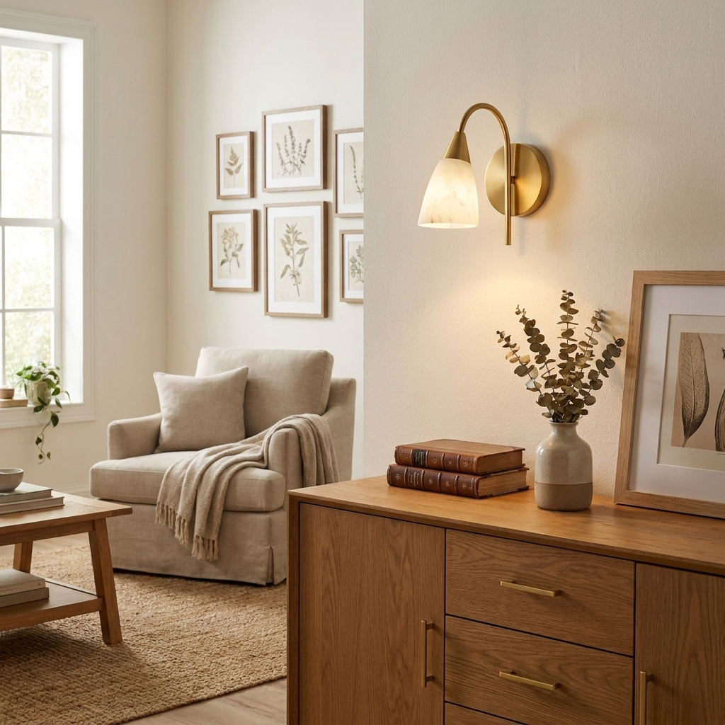 Tormleigh albast wandlamp