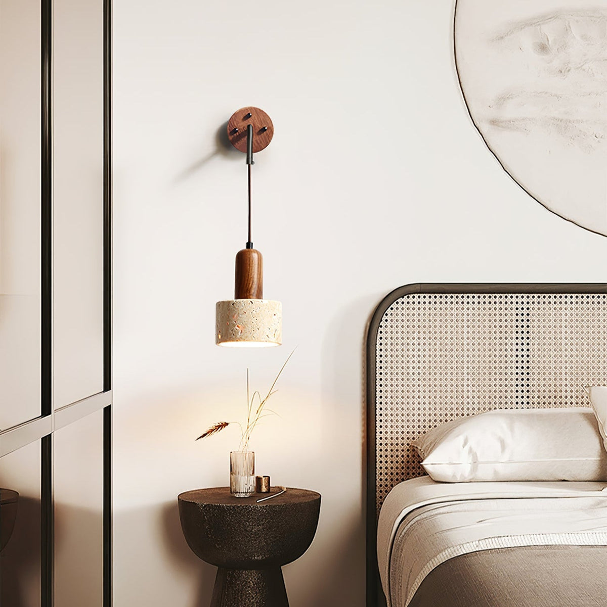 Valenella travertin wandlamp