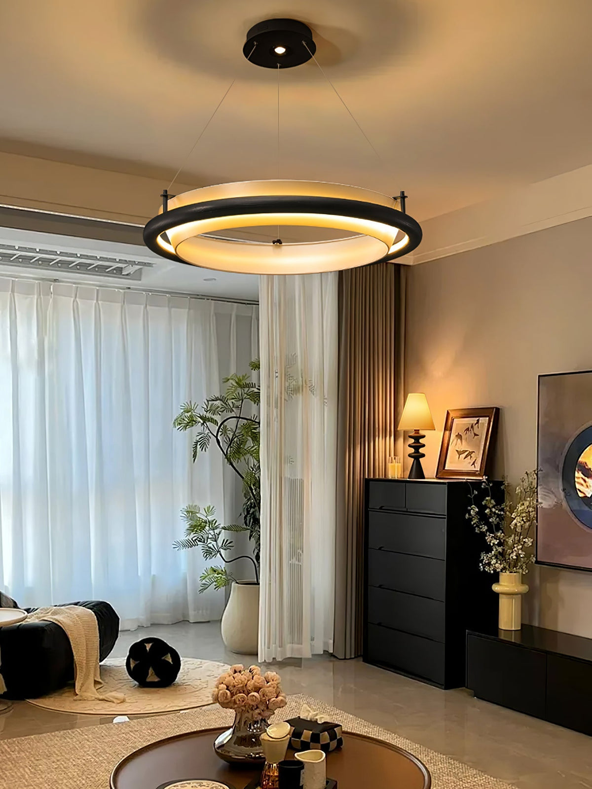 Olvelila ronde hanglamp