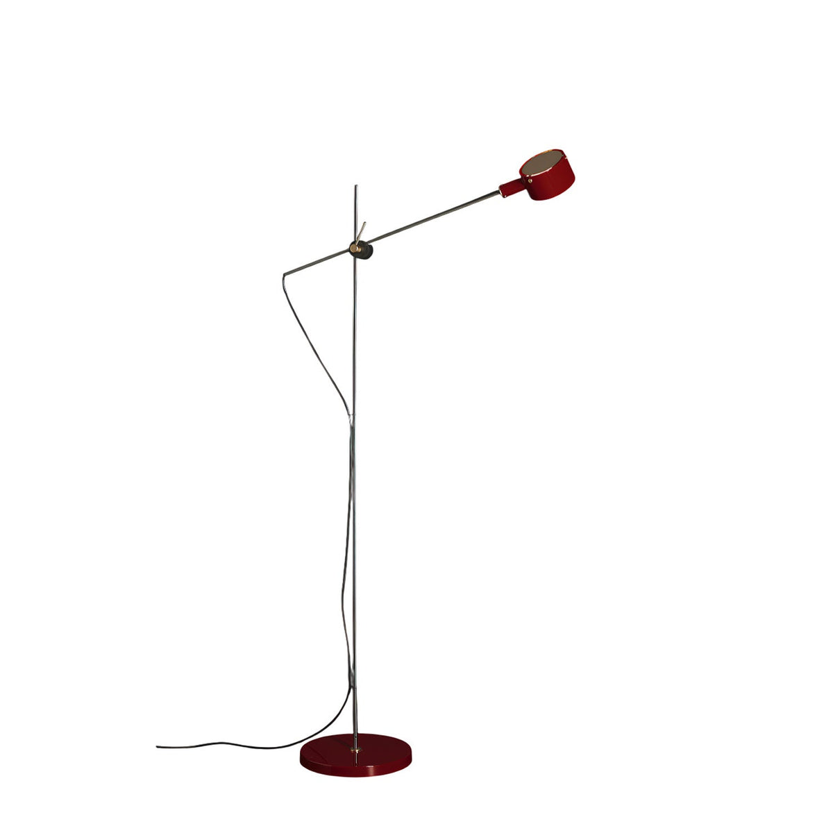 Arclen verstelbare vloerlamp met horizontale arm