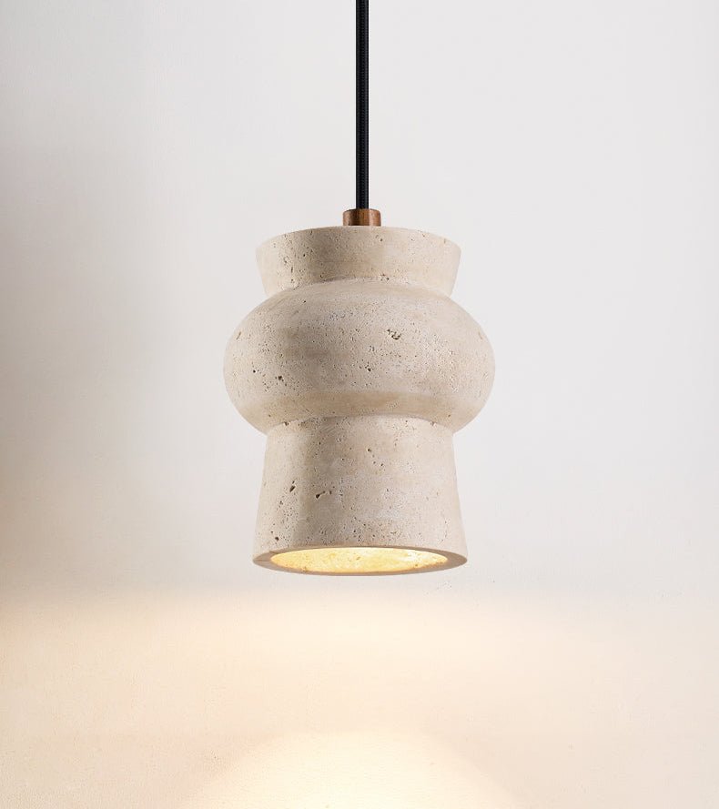 Dynt Timeless hanglamp van geel travertin