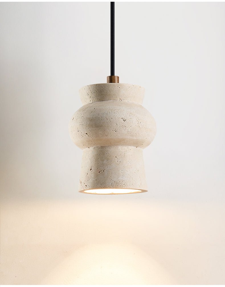 Dynt Timeless hanglamp van geel travertin