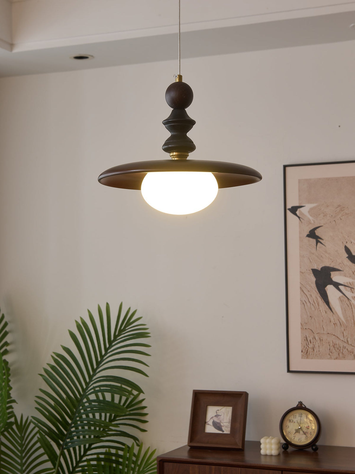 Syraeeth Premium Noordse kunst houten hanglamp