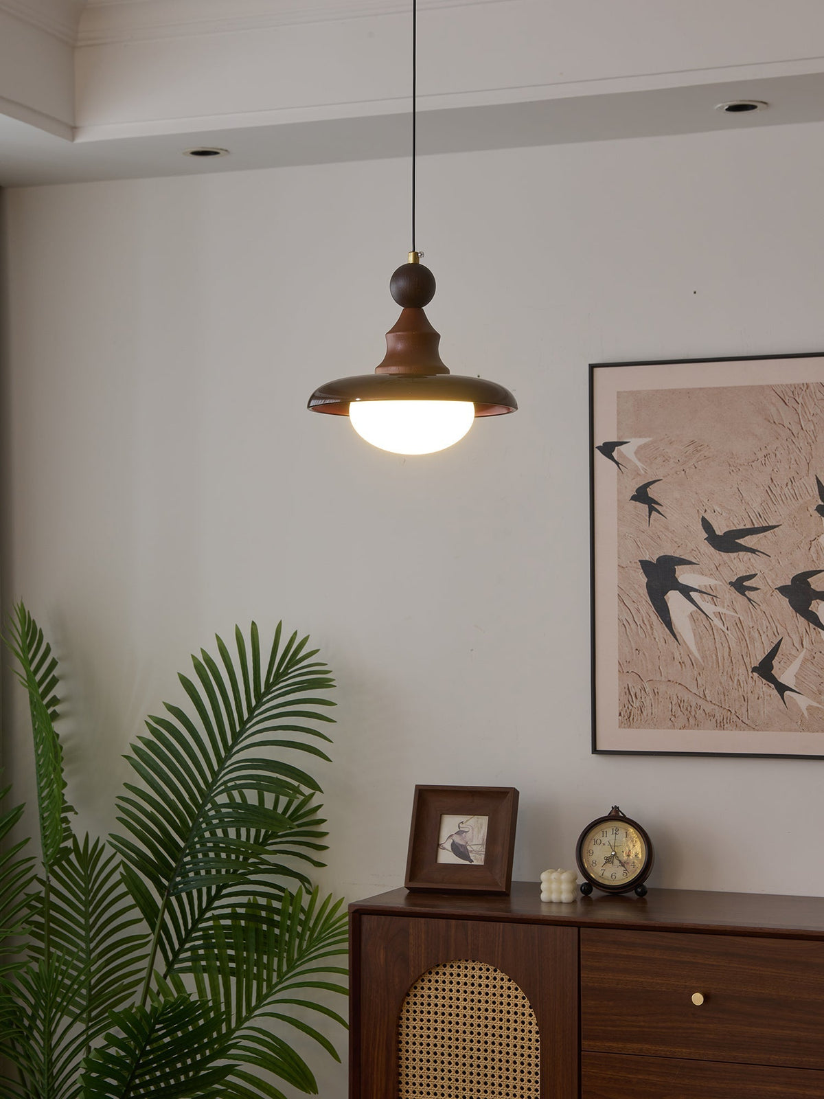 Syraeeth Premium Noordse kunst houten hanglamp