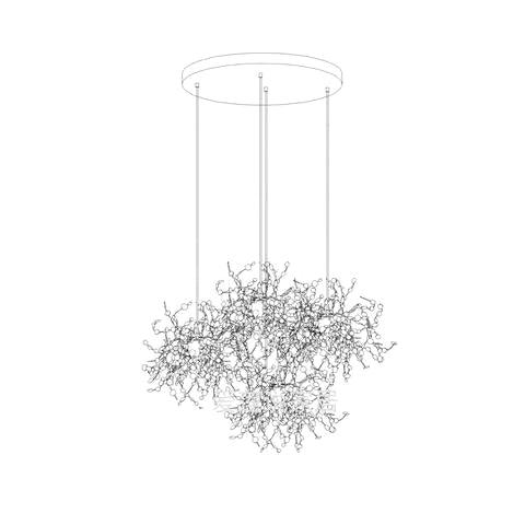 Noruielle hanglamp Metallic Disc Cloud