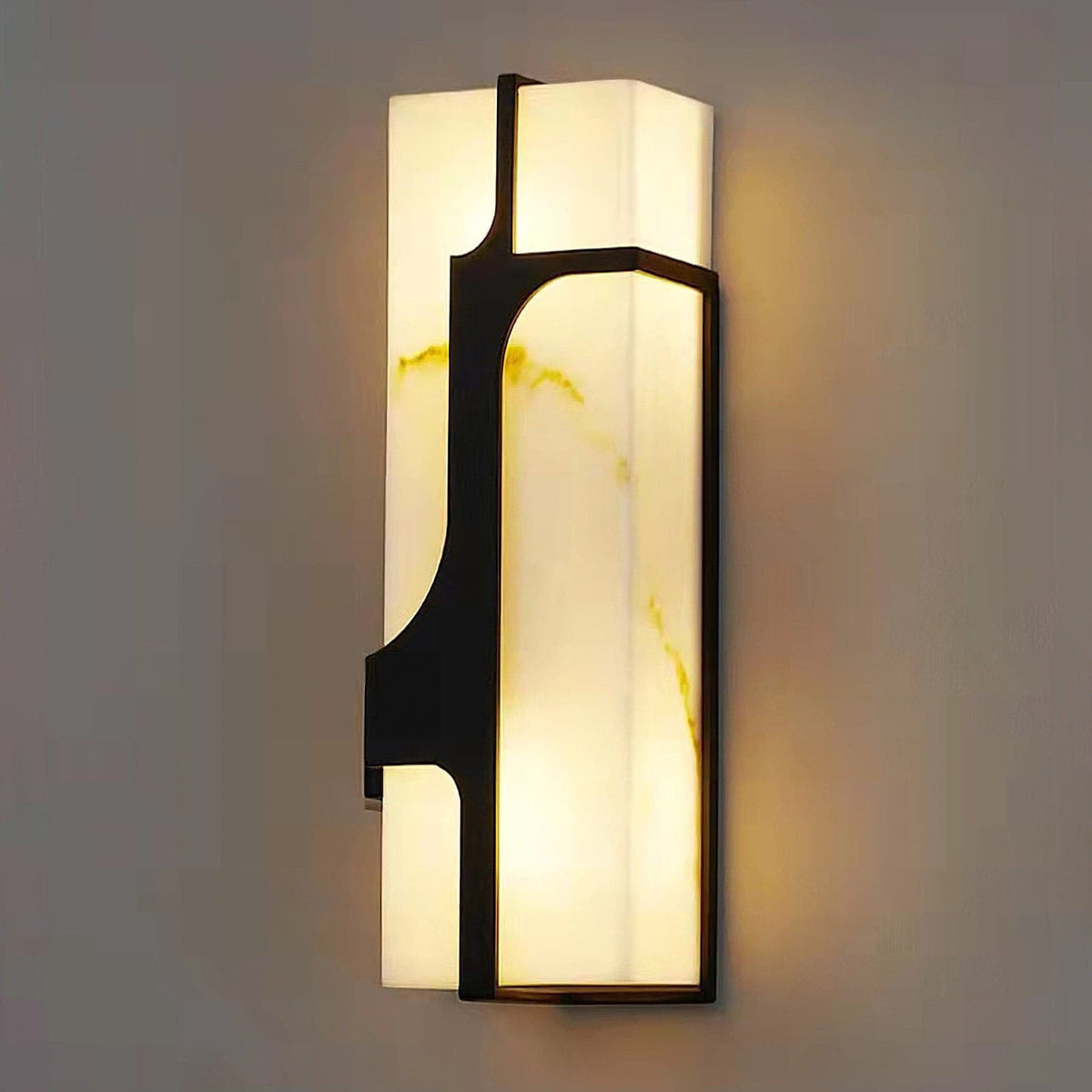 Ariel wandlamp Albast & messing elegantie