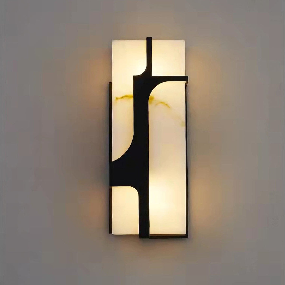 Ariel wandlamp Albast & messing elegantie