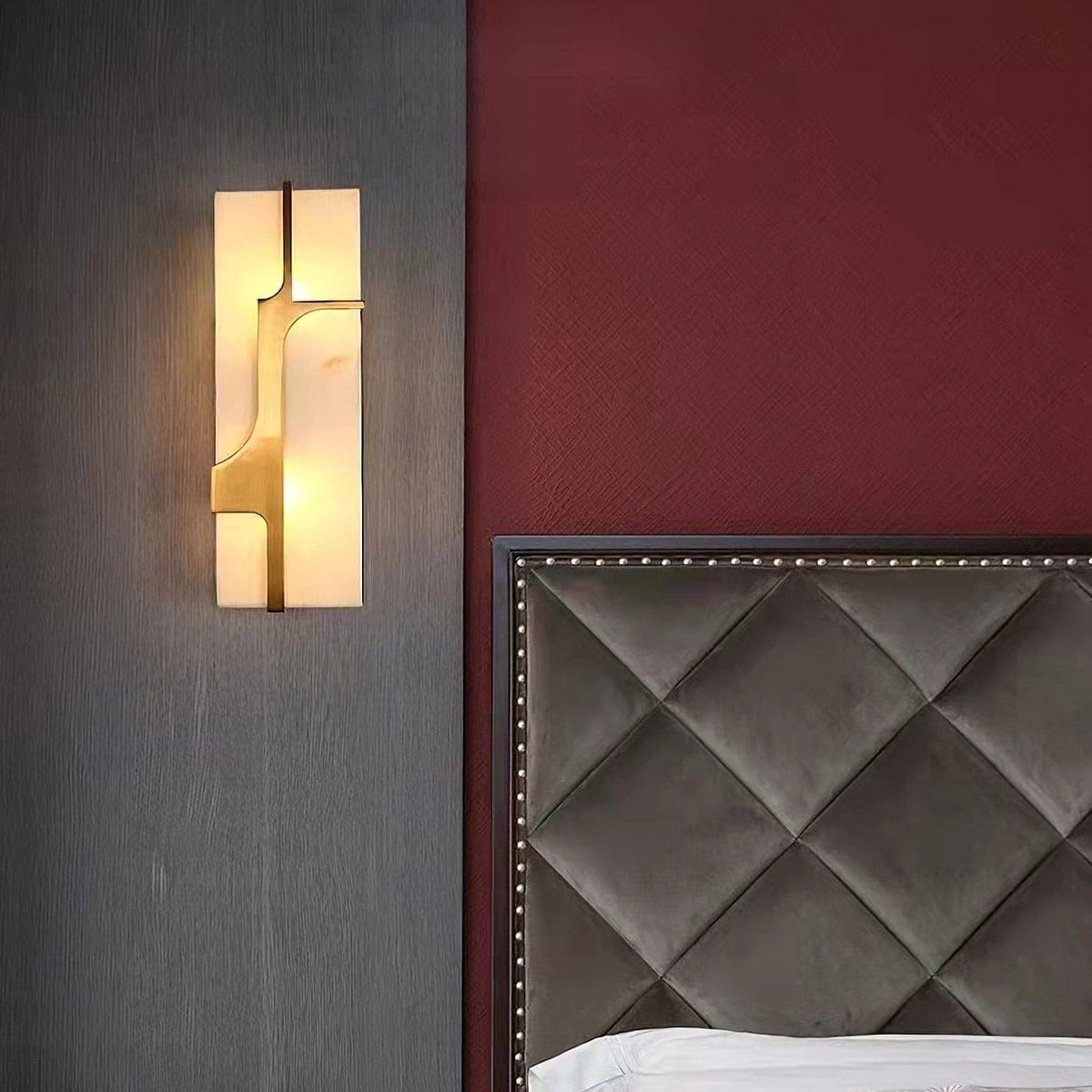 Ariel wandlamp Albast & messing elegantie