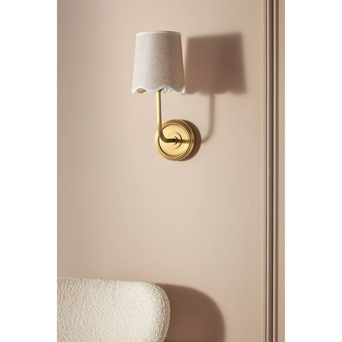 Sifuvyo Moderne minimalistische wandlamp van metaal en stof