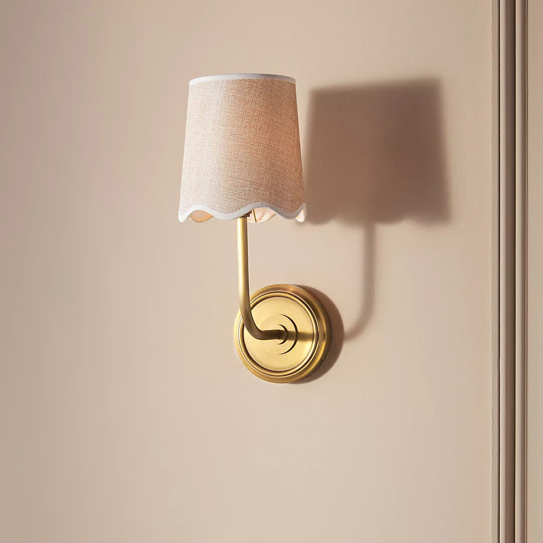 Sifuvyo Moderne minimalistische wandlamp van metaal en stof
