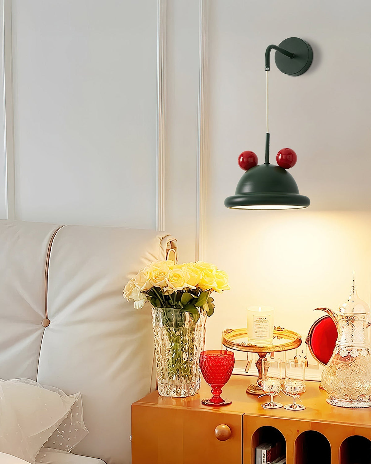 Pomeiro wandlamp Crème Metaal Modern Woonkamer | Cielum