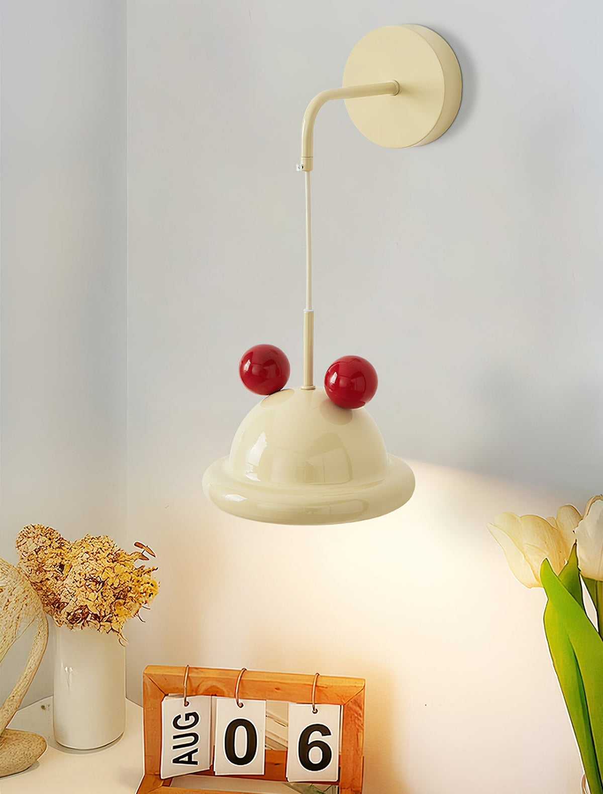Pomeiro wandlamp Crème Metaal Modern Woonkamer | Cielum