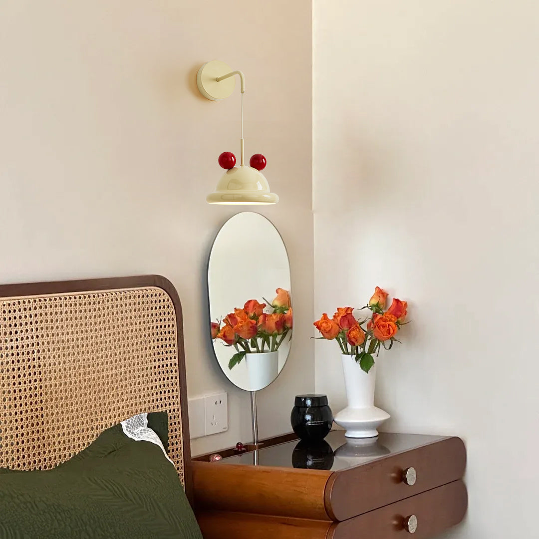 Pomeiro wandlamp Crème Metaal Modern Woonkamer | Cielum