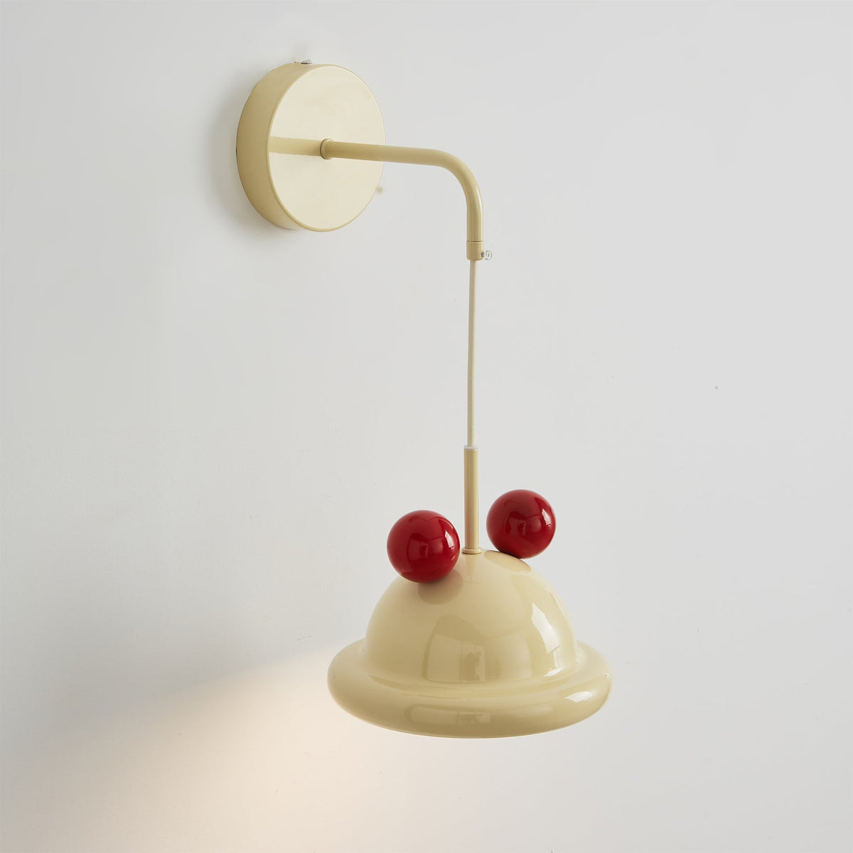 Pomeiro wandlamp Crème Metaal Modern Woonkamer | Cielum