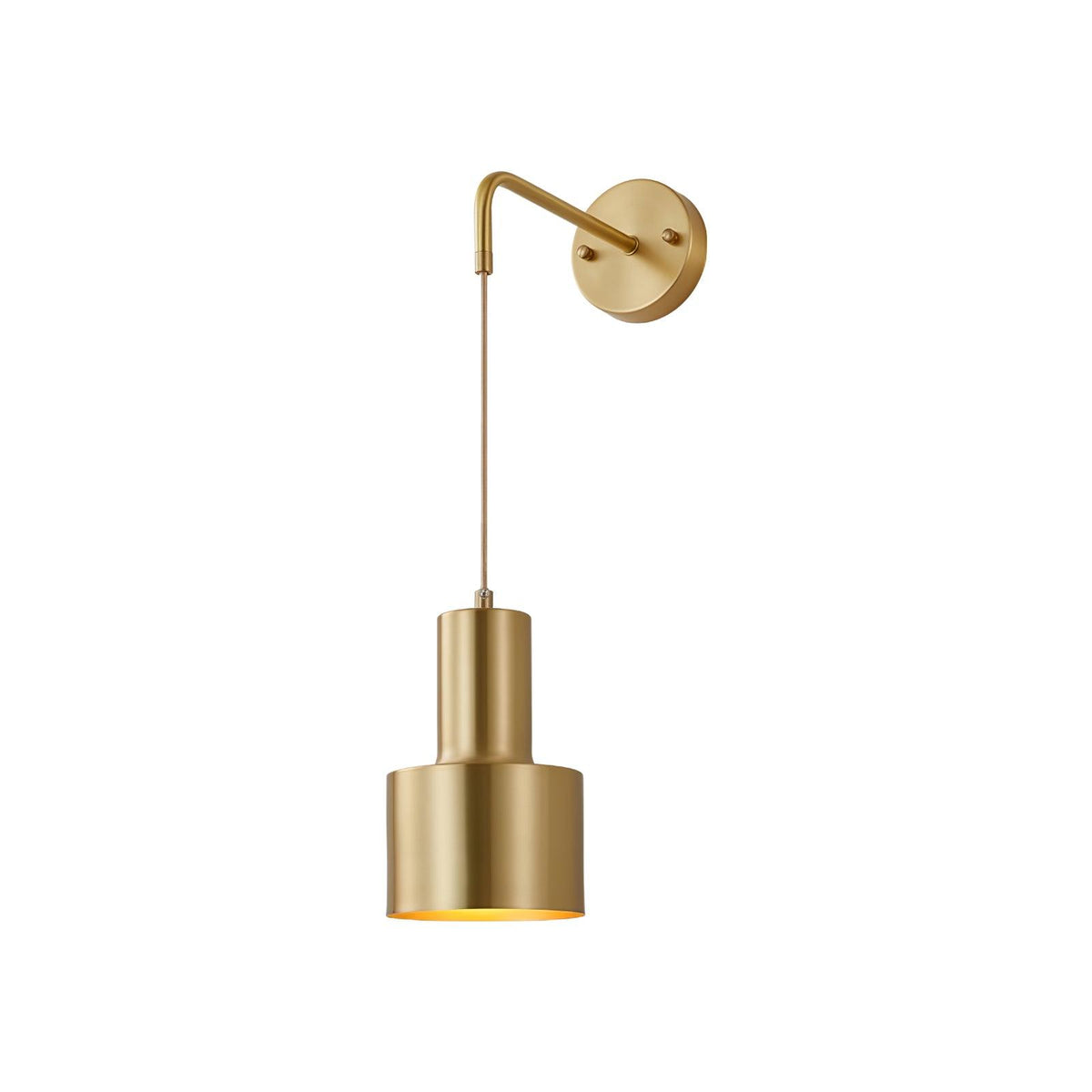 Alvina moderne minimalistische messing wandlamp