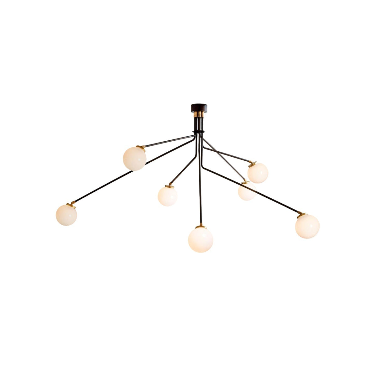 Vatnuvyo moderne minimalistische plafondlamp van messing en glas