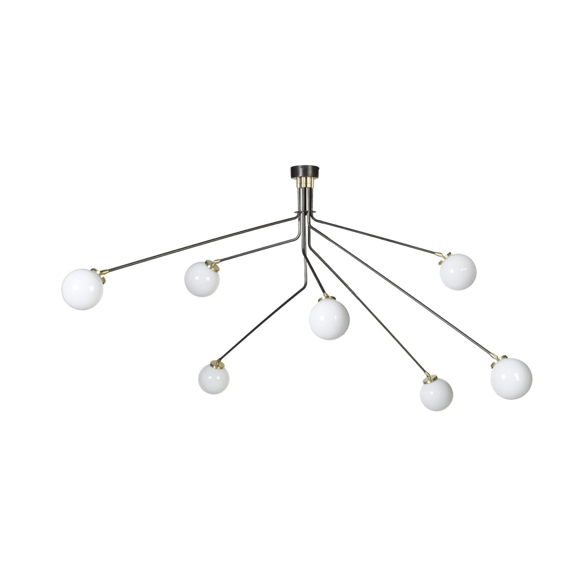 Vatnuvyo moderne minimalistische plafondlamp van messing en glas
