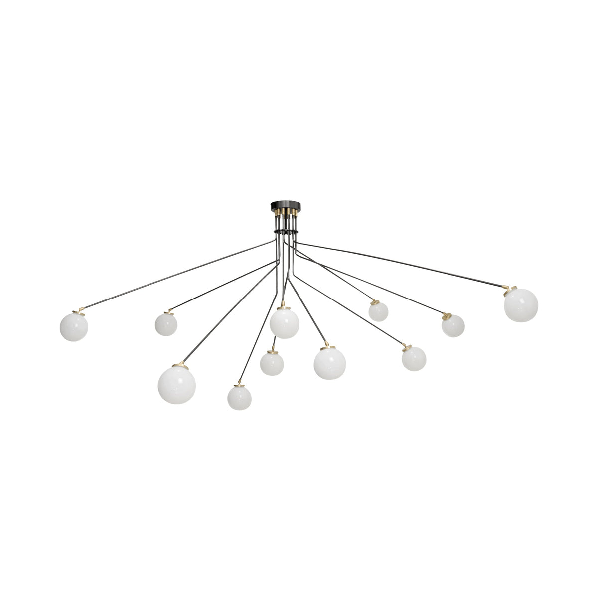 Vatnuvyo moderne minimalistische plafondlamp van messing en glas