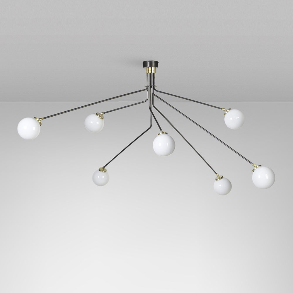 Vatnuvyo moderne minimalistische plafondlamp van messing en glas