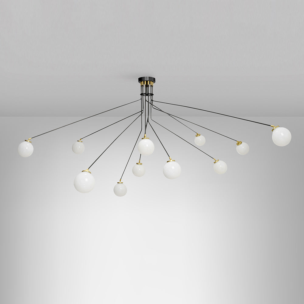 Vatnuvyo moderne minimalistische plafondlamp van messing en glas