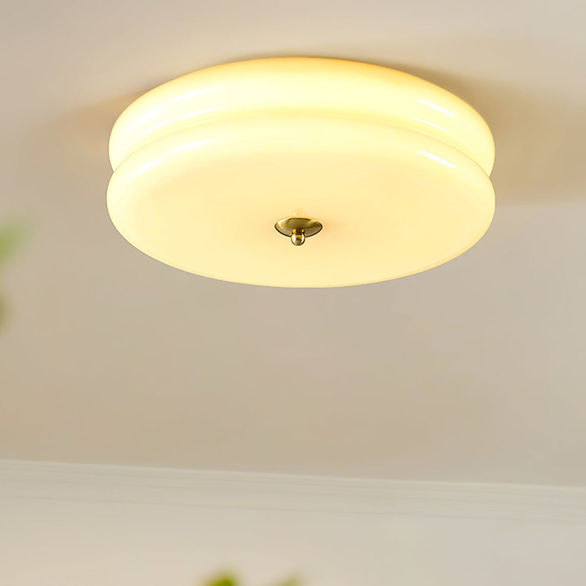Eirinine Plafondlamp Kunstzinnig deco Vintage Glas