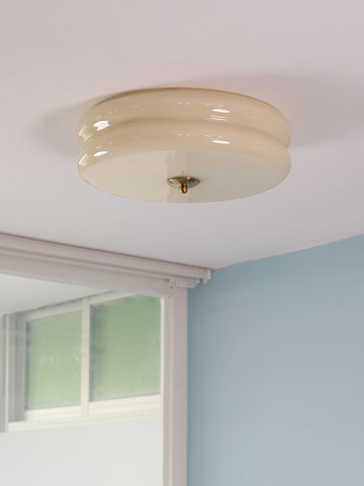 Eirinine Plafondlamp Kunstzinnig deco Vintage Glas