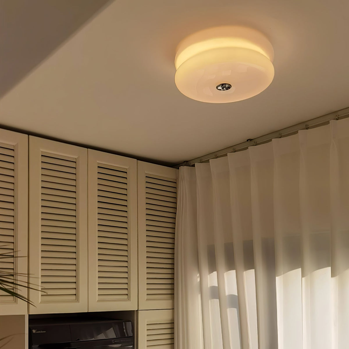 Eirinine Plafondlamp Kunstzinnig deco Vintage Glas