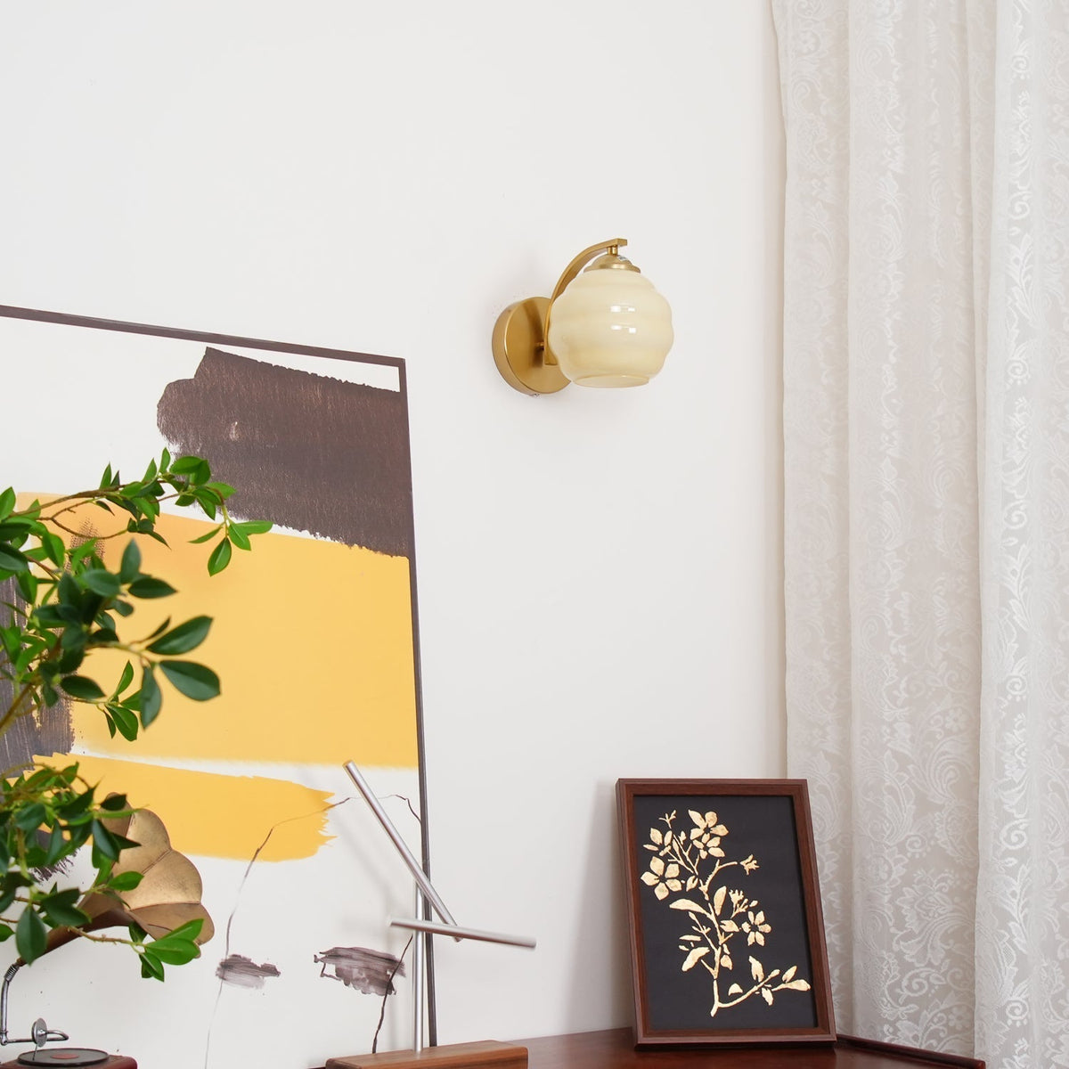 Veloelia wandlamp Art Deco Vintage glas