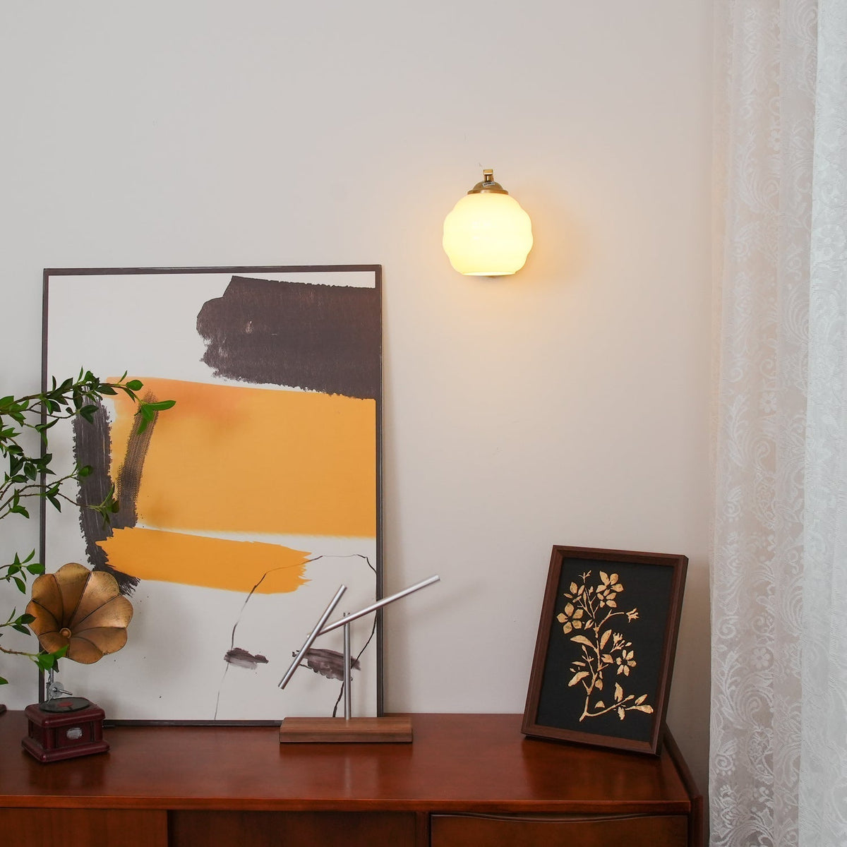 Veloelia wandlamp Art Deco Vintage glas