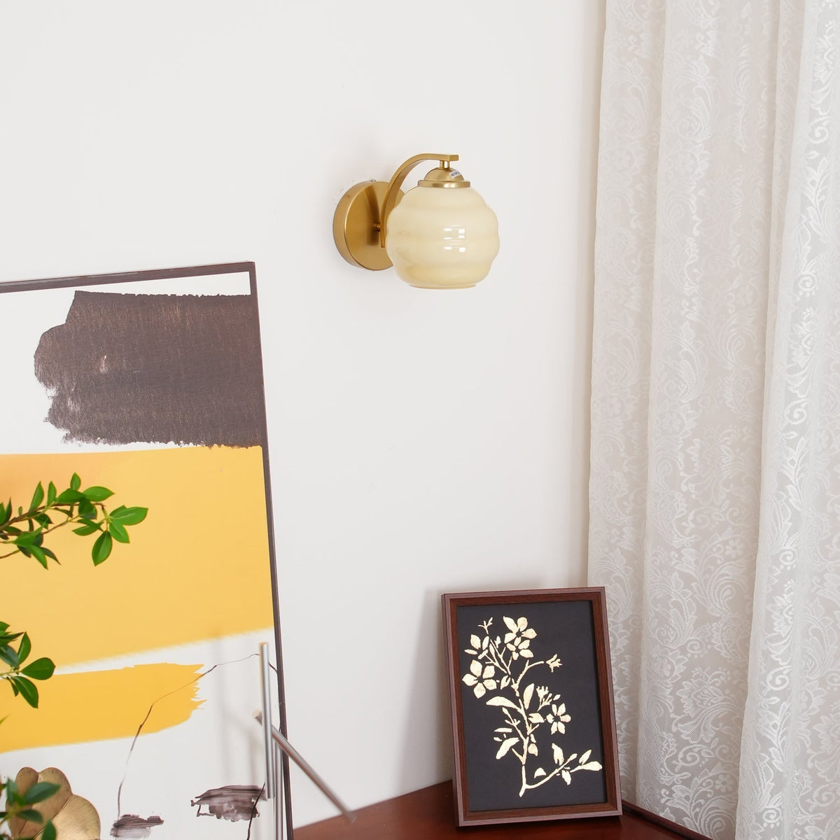 Veloelia wandlamp Art Deco Vintage glas