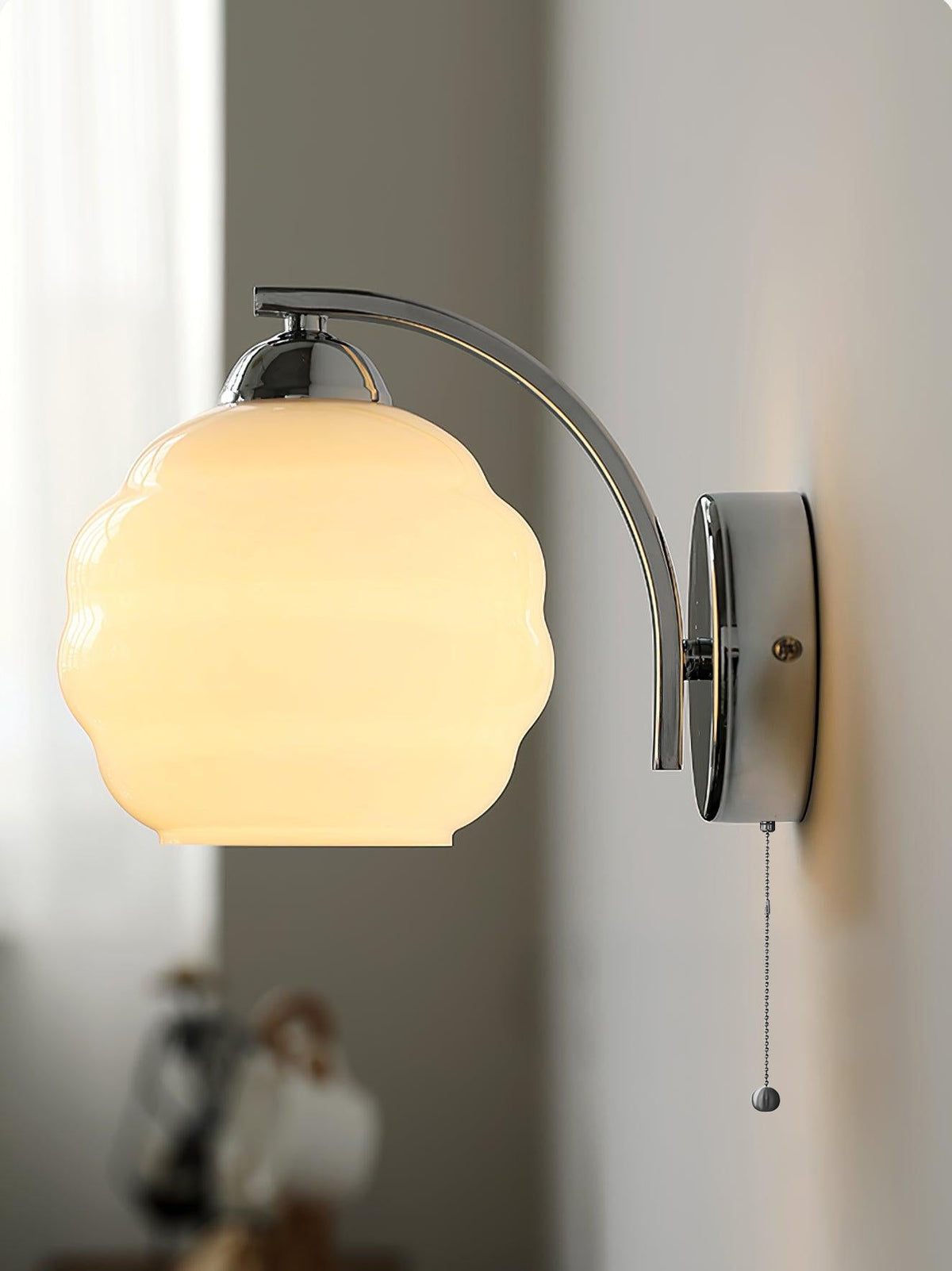 Jasenor Sierlijk Premium Noords Kunstzinnig Glas Wandlamp