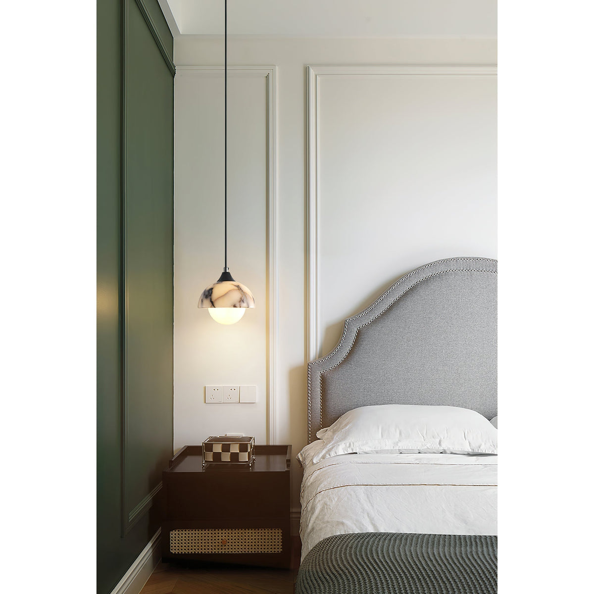 Tavon moderne minimalistische hanglamp van marmer