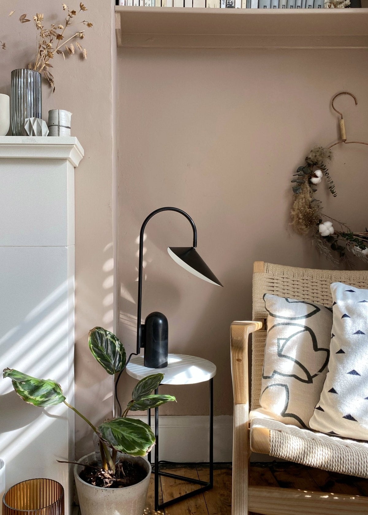 Selva Arc Leaf tafellamp