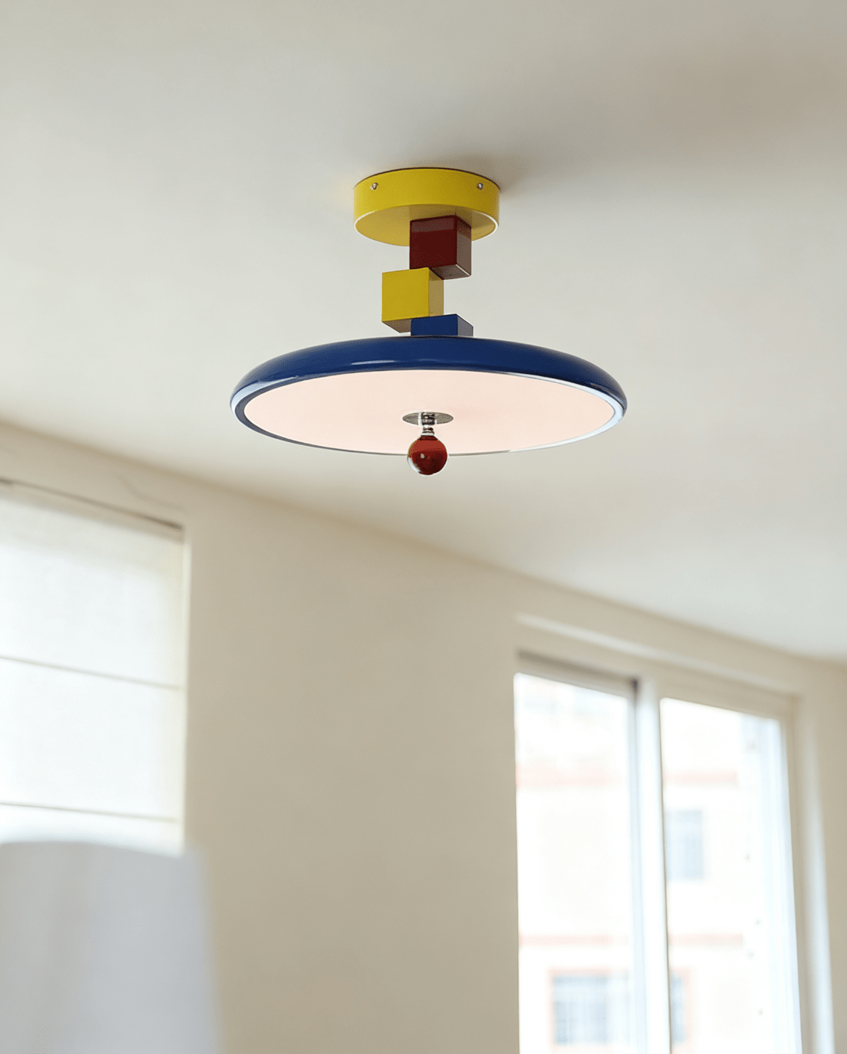 Yvor plafondlamp met geometrisch blok