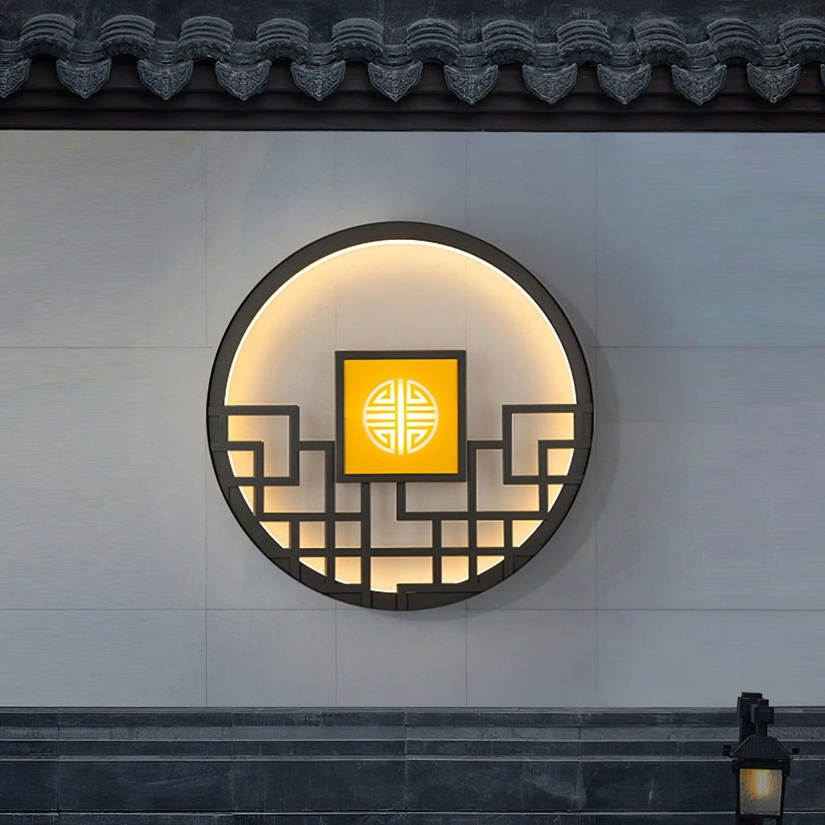Alzoror Noordse kunst ronde buitenwandlamp