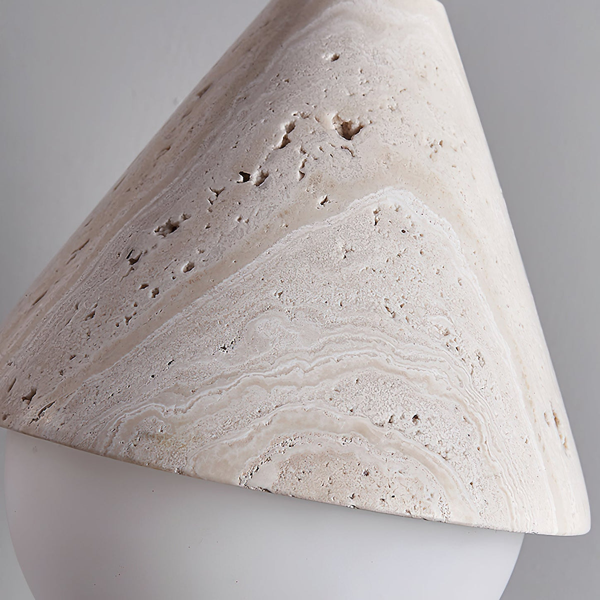 Valaliella Cone Hemisphere travertin hanglamp