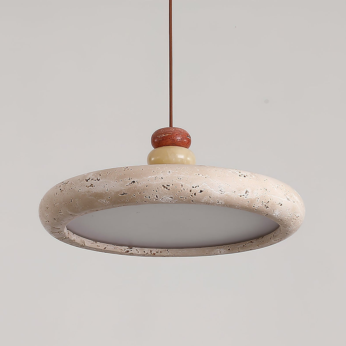 Auron hanglamp Geel travertin Marmer