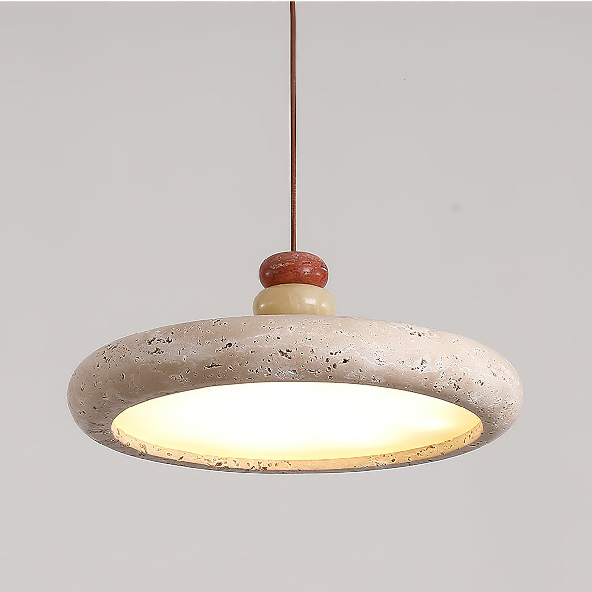 Auron hanglamp Geel travertin Marmer