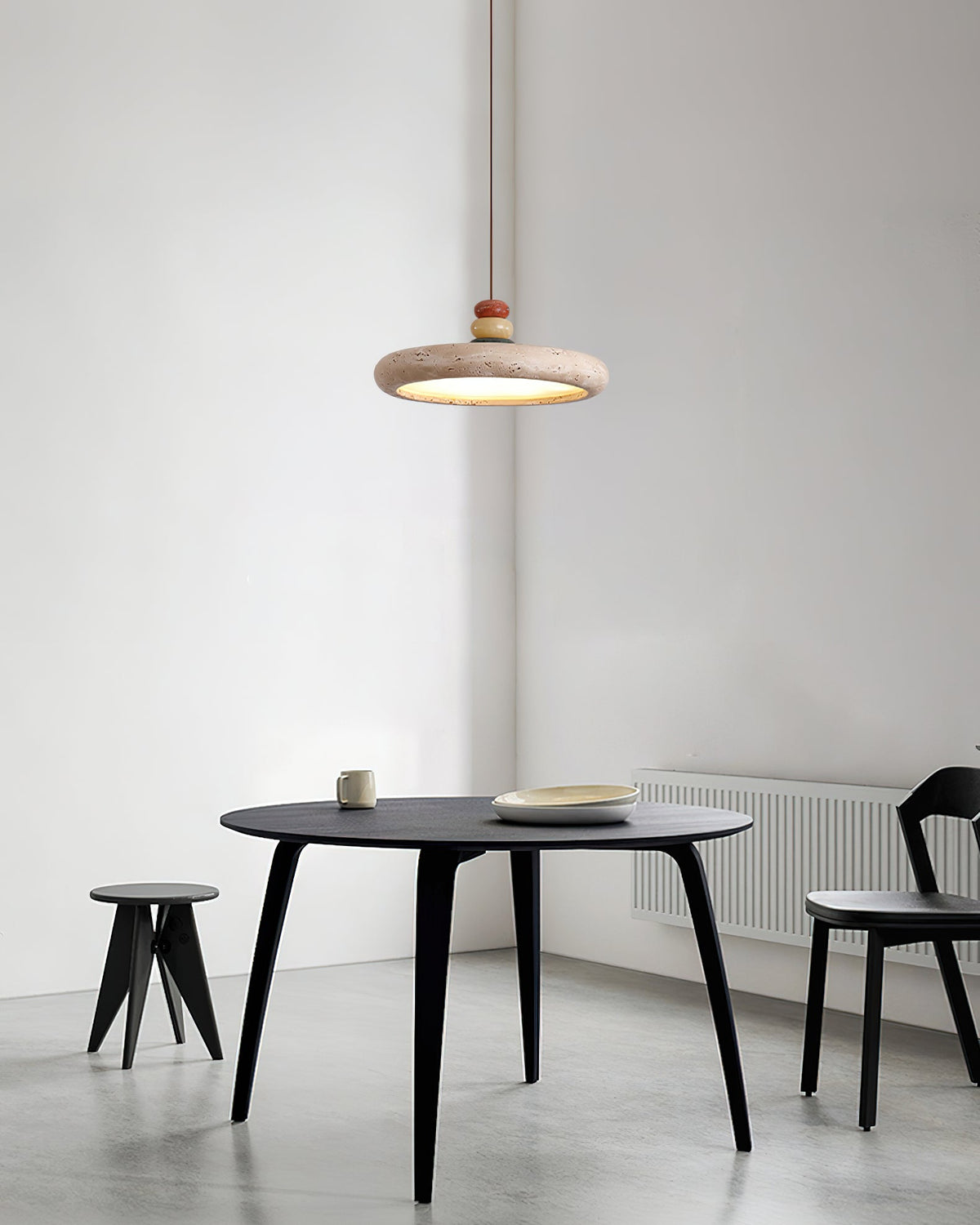 Auron hanglamp Geel travertin Marmer