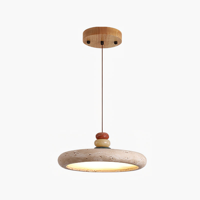 Auron hanglamp Geel travertin Marmer