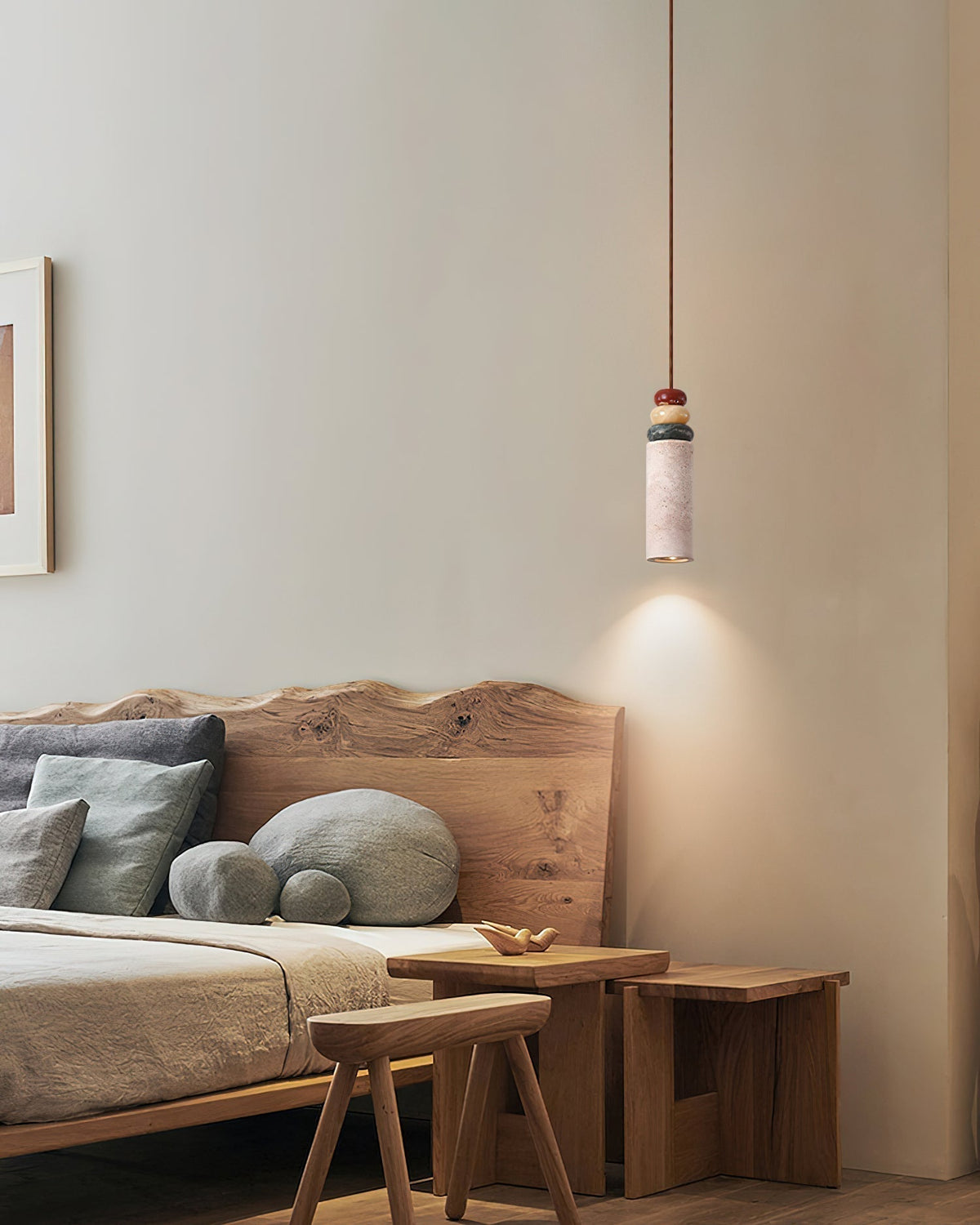 Auron hanglamp Geel travertin Marmer