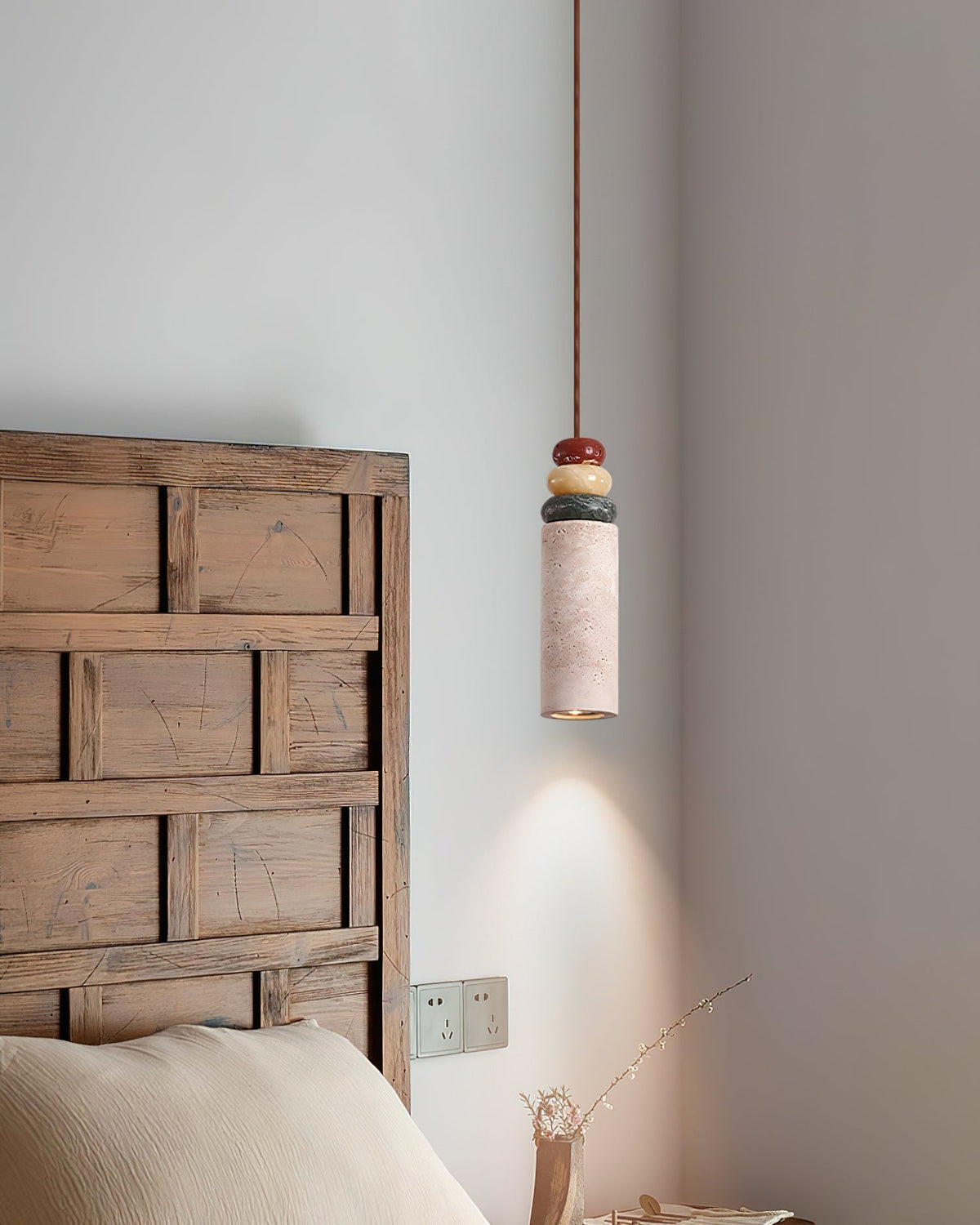 Auron hanglamp Geel travertin Marmer