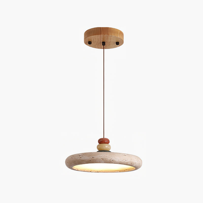 Auron hanglamp Geel travertin Marmer