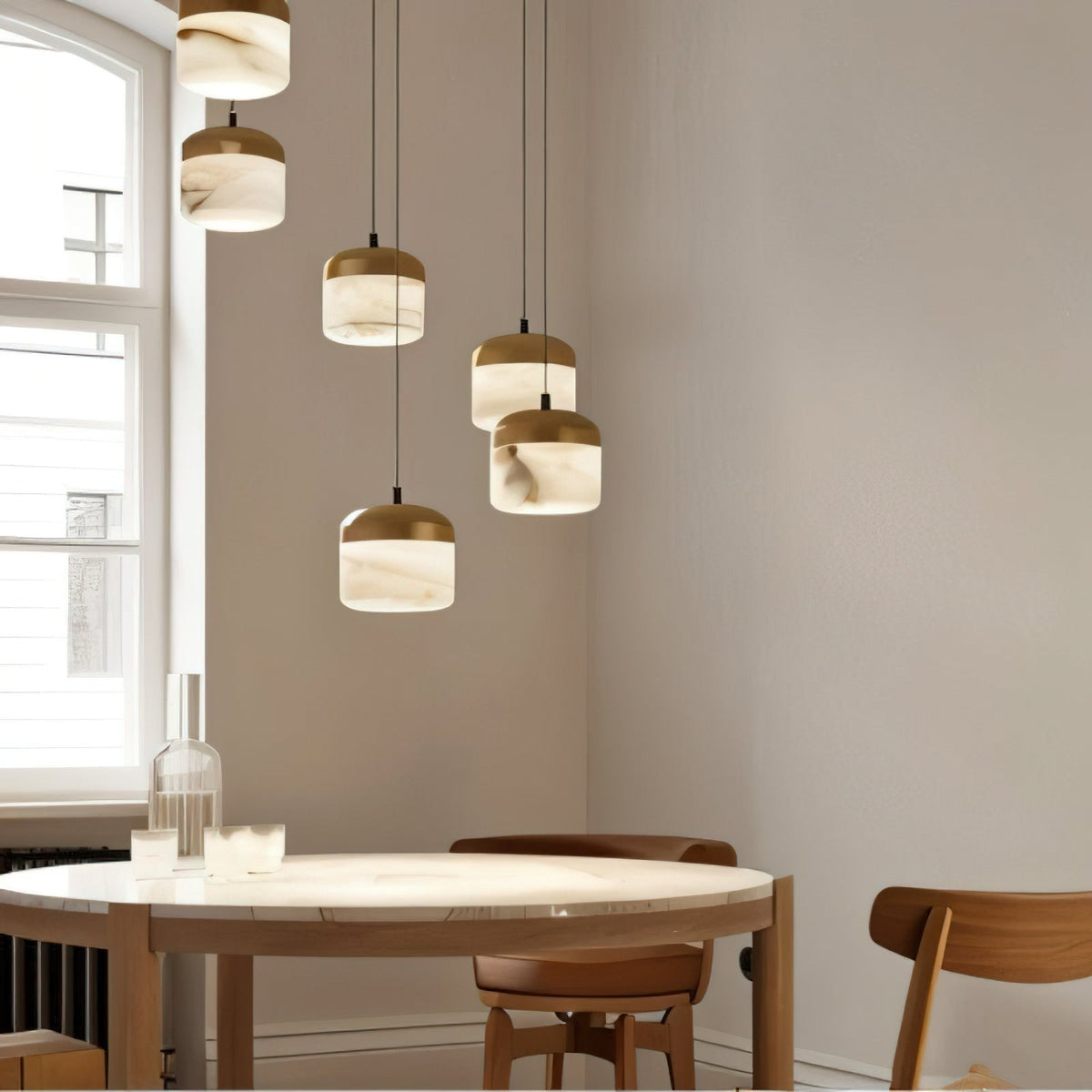 Arquesian hanglamp van albast in