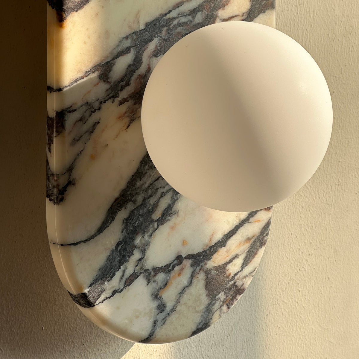 Alvuvyo elegantie Moderne wandlamp van marmer