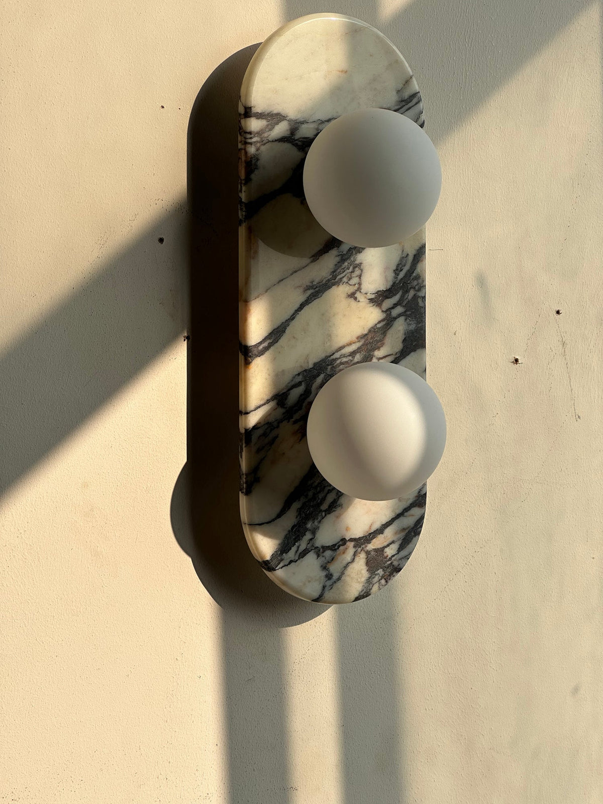 Alvuvyo elegantie Moderne wandlamp van marmer