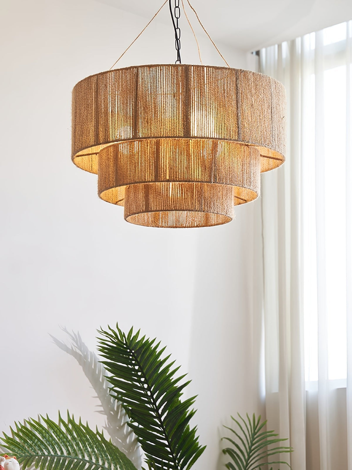 Cascade Rustiek jute Hanglamp
